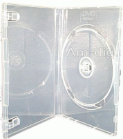 DVD Case - Clear Single 14mm with Push Hub