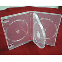 DVD Case - Super Clear Multi-4 27mm Spine w/ Clips
