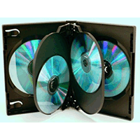 DVD Case - Black Six DVD Holder