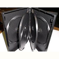 DVD Case - Multi-6 Disc Holder Black 1