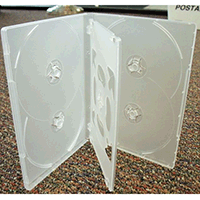 DVD Case - Clear Multi-6 Disc Holder 14mm Spine