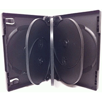 DVD Case - Black Eight Disc Holder