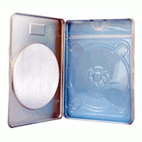 Tin DVD/CD Case Rectangular with Window and Indent Tin DVD/CD Case Rectangular with Window and Indent
