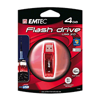 EMTEC EKMMD4GC400: Red Flash Drive 4GB C400 EMTEC EKMMD4GC400: Red Flash Drive 4GB C400