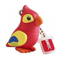 EMTEC EKMMD8GM328 Flash Drive 8GB M328 Parrot EMTEC EKMMD8GM328 Flash Drive 8GB M328 Parrot