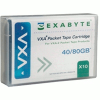 Exabyte 111.00206: 40/80GB 124M VXA 2 Tape Crtrdge Exabyte 111.00206: 40/80GB 124M VXA 2 Tape Crtrdge