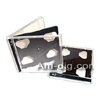 CD Jewel Case - Black Double 10mm Assembled