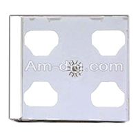 CD Jewel Case - White Double 10mm Assembled