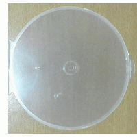 CD Case - Clam Shell - O Shape - Clear Single