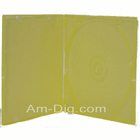 CD Case - Poly MaxiSlim Colors - Yellow Single