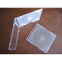 CD Jewel Case - Single Frosty Clear 5.2mm Spine