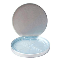 Tin CD/DVD Case Round D-Shape no Window Blue Tray