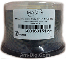 MAM-A 163151: Medical DVD-R 4.7GB Logo 50-Cakebox