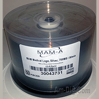 MAM-A 43731 Medical CD-R 700MB Logo Top 50-Cakebox