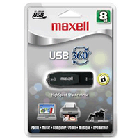 Maxell 503202: USB-2 Flash Drive 8GB p/w Protected Maxell 503202: USB-2 Flash Drive 8GB p/w Protected