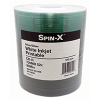 You may also be interested in the Prodisc / Spin-X 46113031 CD-R Silver Inkjet Print.