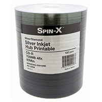 Prodisc / Spin-X 46113326: CD-R 48x Silver Inkjet