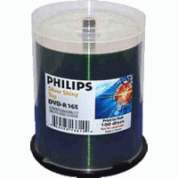 Philips DM4O6B00M/17 DVD-R 16x Silver Inkjet Print