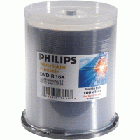 Philips DM4I6B00M/17 DVDR 16x White Inkjet Cakebox