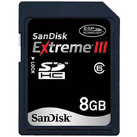 SanDisk SDSDRX3-819: Extreme SDHC Memory Card 8GB SanDisk SDSDRX3-819: Extreme SDHC Memory Card 8GB