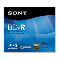 Sony Bnr25Rh 25GB Recordable 2X Single Layer Jc Sony Bnr25Rh 25GB Recordable 2X Single Layer Jc