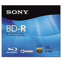 Sony Bnr25R2H Bd-R Recordable Disc 25GB 2X Sony Bnr25R2H Bd-R Recordable Disc 25GB 2X