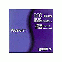 Sony LTX100GWW: 100/200GB LTO Ultrium 1 Cartridge Sony LTX100GWW: 100/200GB LTO Ultrium 1 Cartridge