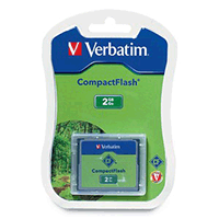 Verbatim 47012: CompactFlash Memory Card, 2GB, TAA Verbatim 47012: CompactFlash Memory Card, 2GB, TAA