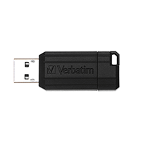 Verbatim 49063: Black PinStripe USB, 16GB Verbatim 49063: Black PinStripe USB, 16GB