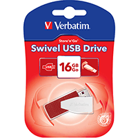 Verbatim 49814: Store n Go 16GB Red Swivel USB Verbatim 49814: Store n Go 16GB Red Swivel USB
