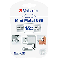 Verbatim 49839: Store n Go Mini Metal USB 16GB Verbatim 49839: Store n Go Mini Metal USB 16GB