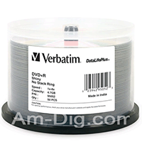 Verbatim 95052: Shiny Silver 8x DVD+R (plus)