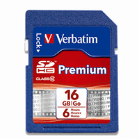 Verbatim 96808: Premium SDHC Memory Card, 16GB Verbatim 96808: Premium SDHC Memory Card, 16GB
