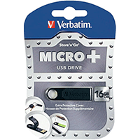 Verbatim 97764 Store n Go 16GB MicroPlus Black USB Verbatim 97764 Store n Go 16GB MicroPlus Black USB