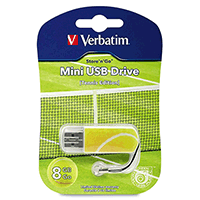 Verbatim 98511: Store n Go 8GB Mini USB- Tennis Verbatim 98511: Store n Go 8GB Mini USB- Tennis